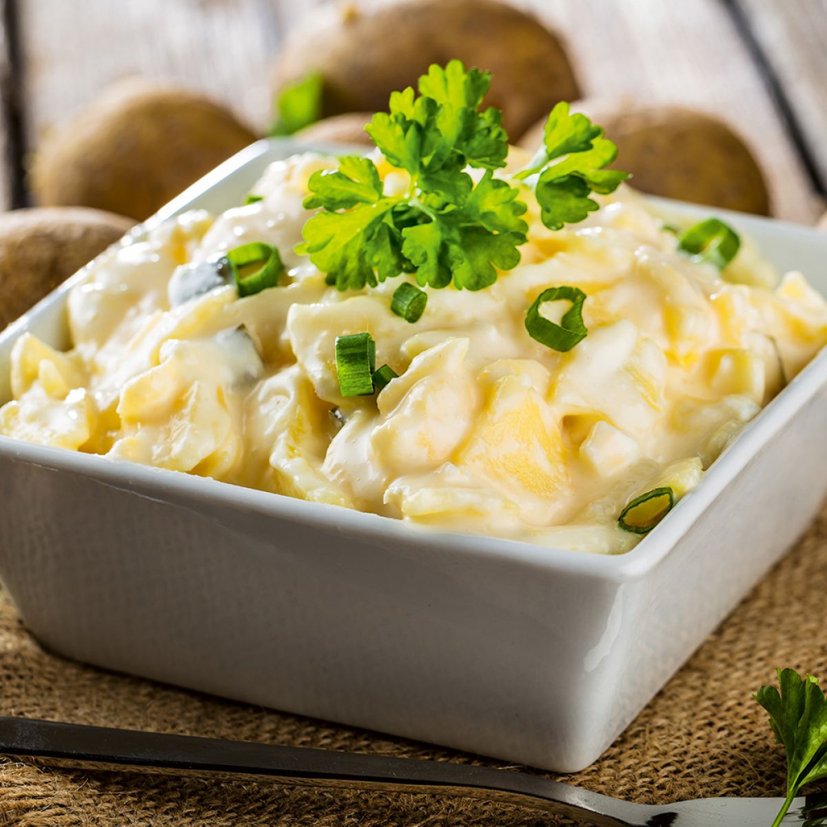 Kartoffelsalat mit Mayonnaise