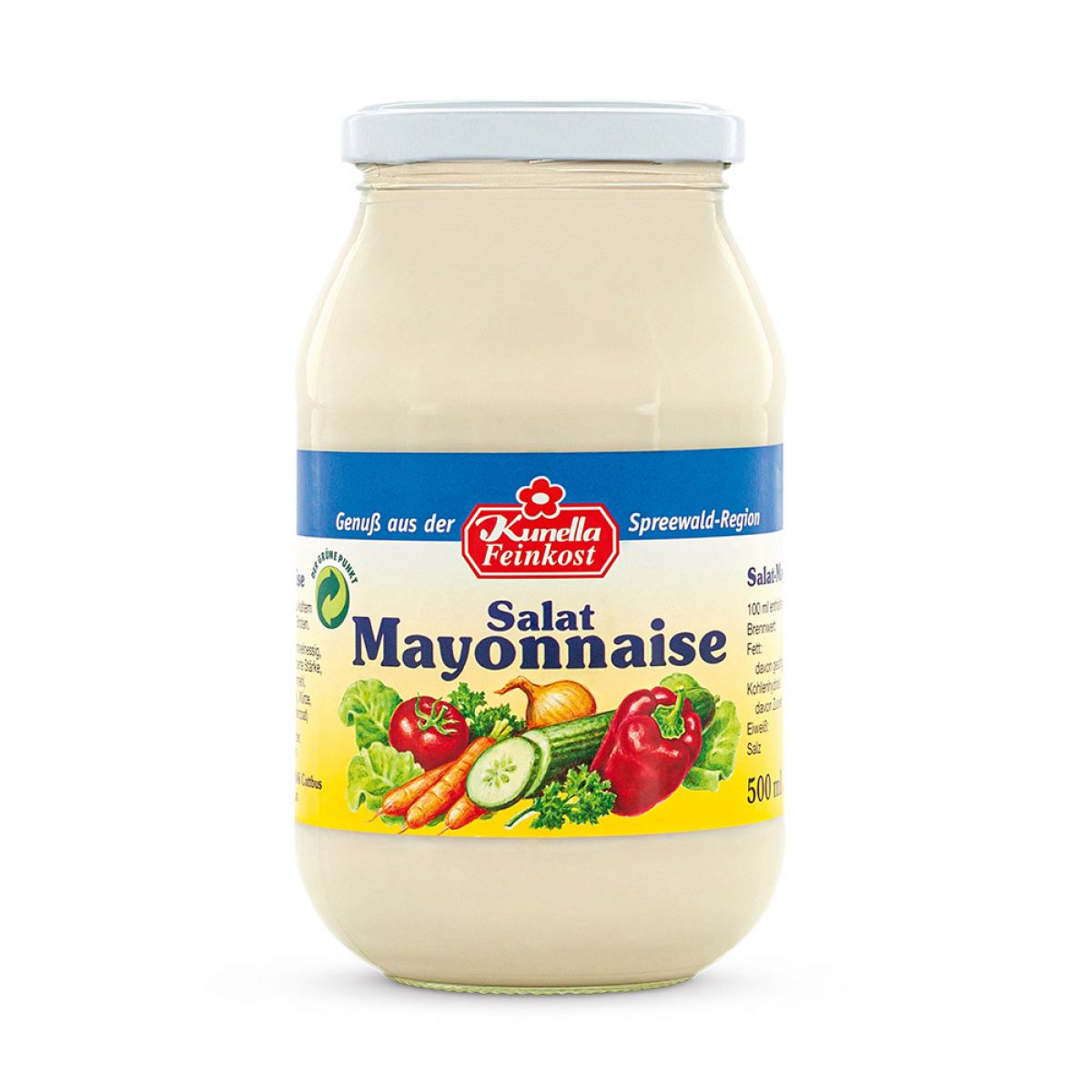 Salat Mayonnaise 50% Rapsöl 500ml - Kunella Feinkost GmbH